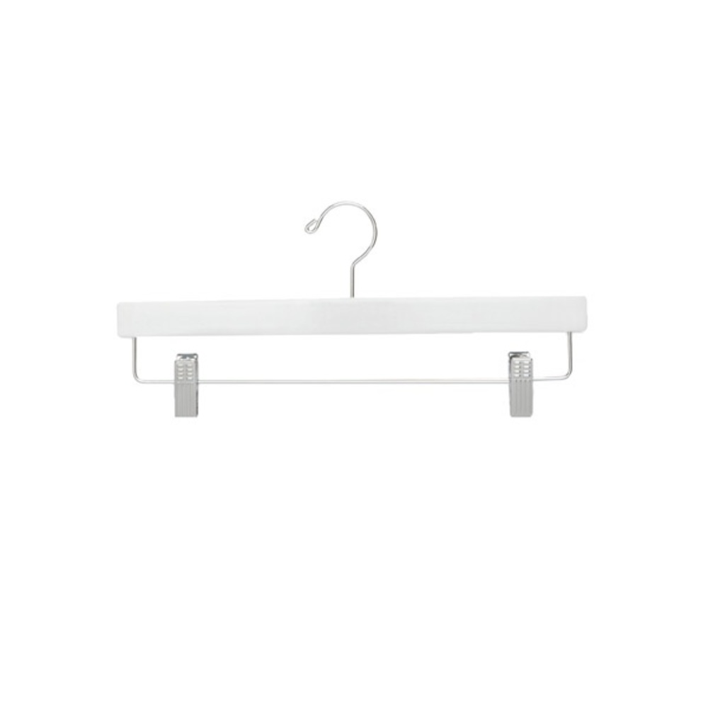 Container Store White Wooden Pants Hanger Pack of 5